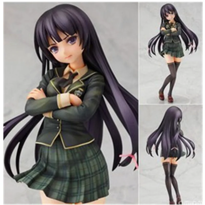 

21CM I Have Few Friends Anime Mikazuki Yozora Action Figure Uniform Version Ice Blue Beautiful Cute Girl Dolls with Box F193
