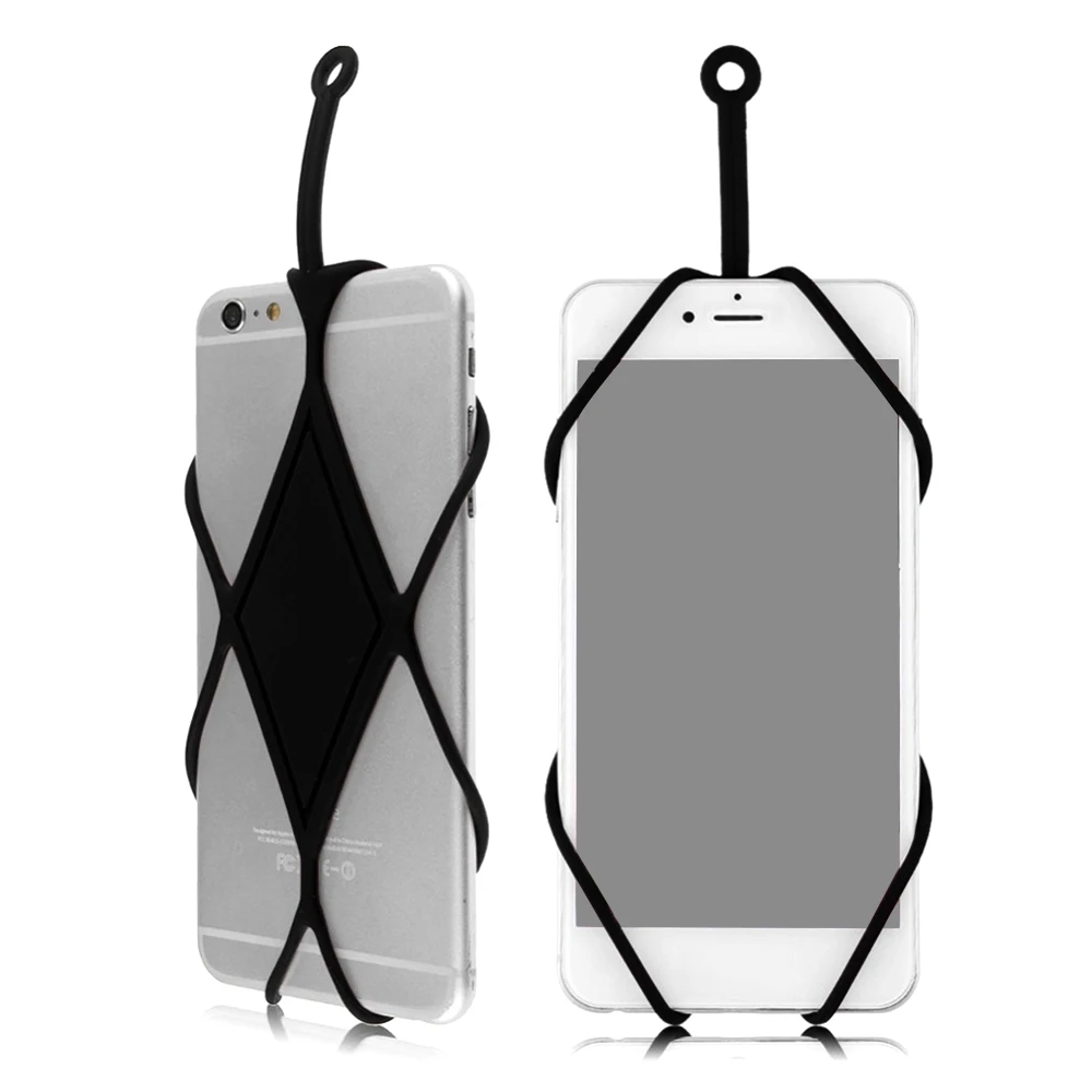 Besegad универсальный силиконовый ремешок-держатель чехол для мобильного телефона шейный ремешок ожерелье слинг для смартфона выше 5,5 дюймов