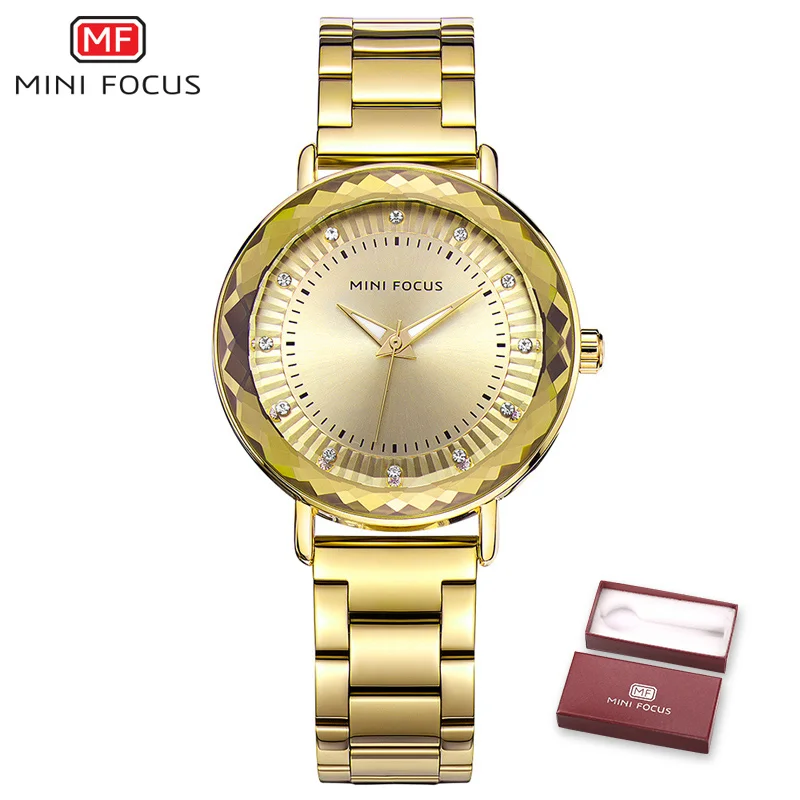 Relogio Feminino Топ Мода Серебряные часы для женщин часы дамы нержавеющая сталь женский браслет часы Reloj Mujer Montre Femme - Цвет: Золотой