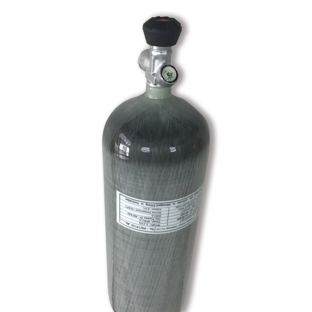 Acecare High Pressure Carbon Fiber SCBA Cylinder 9L 30Mpa For SCUBA Diving/ PCP Rifle Hunting/ Paintballl Tank With Valve Acecare High Pressure Carbon Fiber SCBA Cylinder 9L 30Mpa For SCUBA Diving/ PCP Rifle Hunting/ Paintballl Tank With Valve