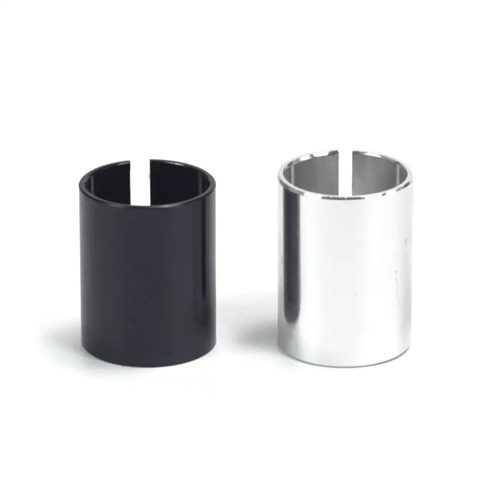 Steer Tube Adapter Headset Spacer 1-1//8/" to 1/" Alloy Threadless Stem Shim SILVER
