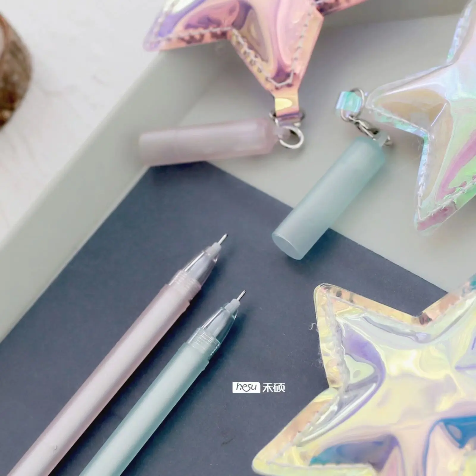 25 шт. гелевая подвеска pens Love Star kawaii подарок черные гелевые чернила ручки для письма милые канцелярские принадлежности офисные школьные принадлежности