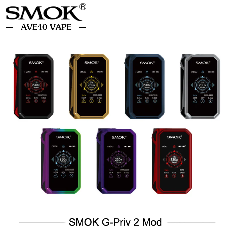 Original SMOK cigarette electroniqu SMOK G Priv 2 Mod Smok G-Priv II Vaporizer Vape 230w Box Mod Vaporizer Mod Vape Mod vaper