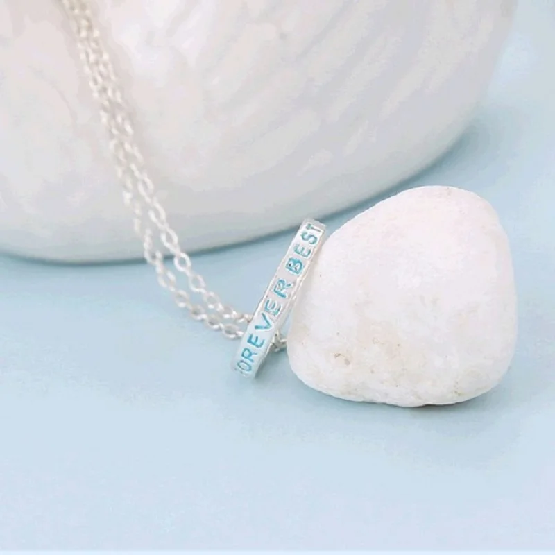 NEW 3 pcs Best Friends Forever Pendant Friendship Color Ring Necklace BFF