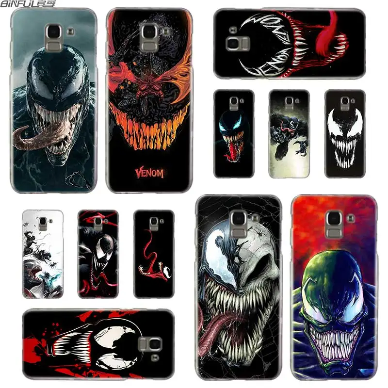 

BINFUL Transparent hard case for Samsung J3 J4 J5 J6 J7 J8 2015 2016 2017 EU 2018 Prime Max Marvel Venom
