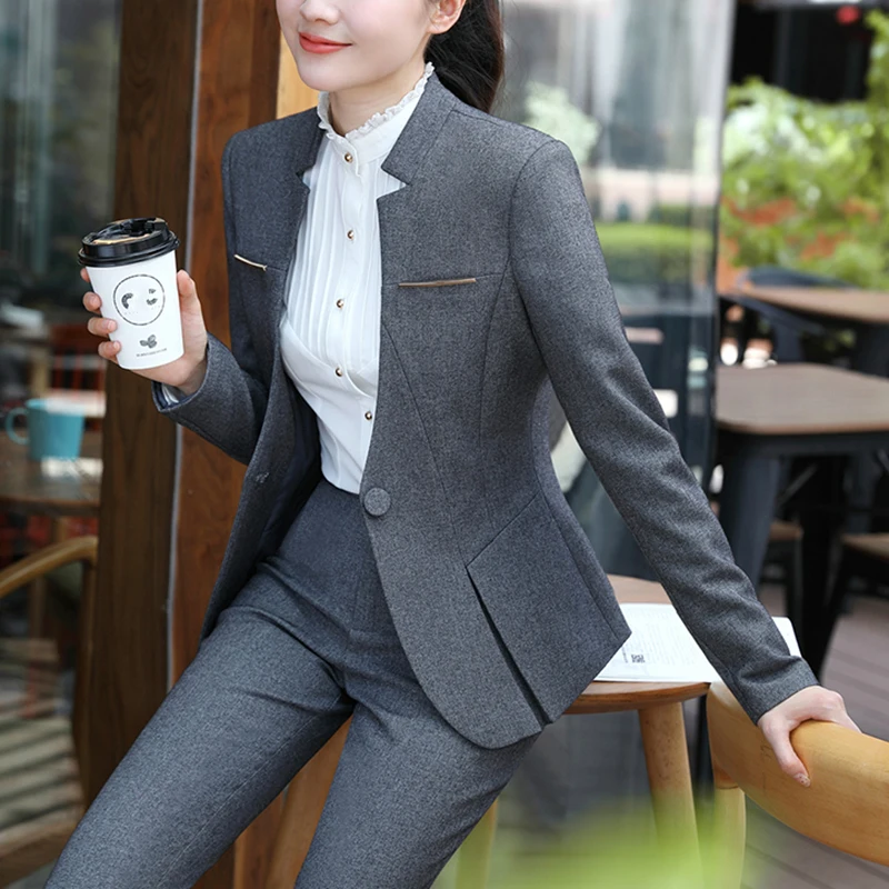 New Ladies' Spring Autumn Work Suit V-Neck Solid Slim Coat Female Elegant Grace Office Blazer Women Tops 9863 New Ladies' Spring Autumn Work Suit V-Neck Solid Slim Coat Female Elegant Grace Office Blazer Women Tops 9863