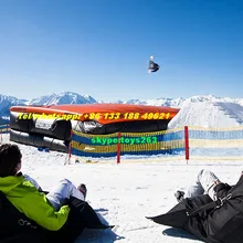 7x7 м надувной трюк воздушный мешок, на заказ сделать большой надувной трюк мешок для MBX или катания на лыжах, freefall надувная подушка безопасности