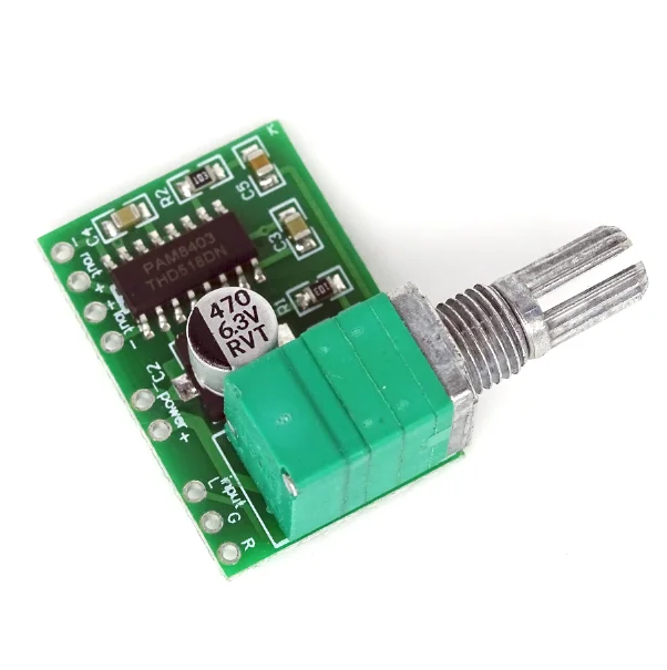 

Mini PAM8403 DC 5V 2 Canal USB Digital Audio Amplifier 2* 3W Volume Control Potentiometer