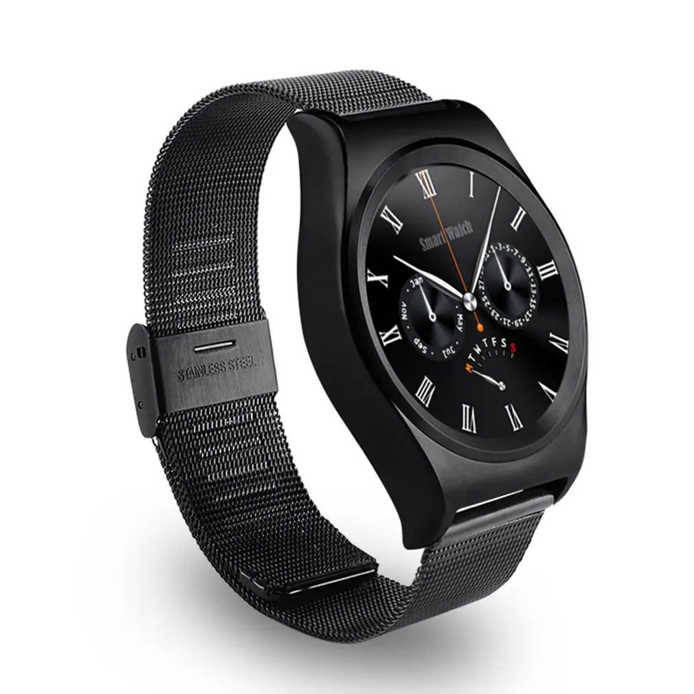 

X10 Steel Band Smart Watch With LCD HD Full Circle Display Bluetooth 4.0 Smart Sleep Monitor with Knob Regulator