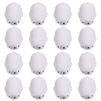 

16pcs Mini Squeeze Toy Stretchy Animal Heal Stress Polar Bear for Children Adult Stress Relief Toy