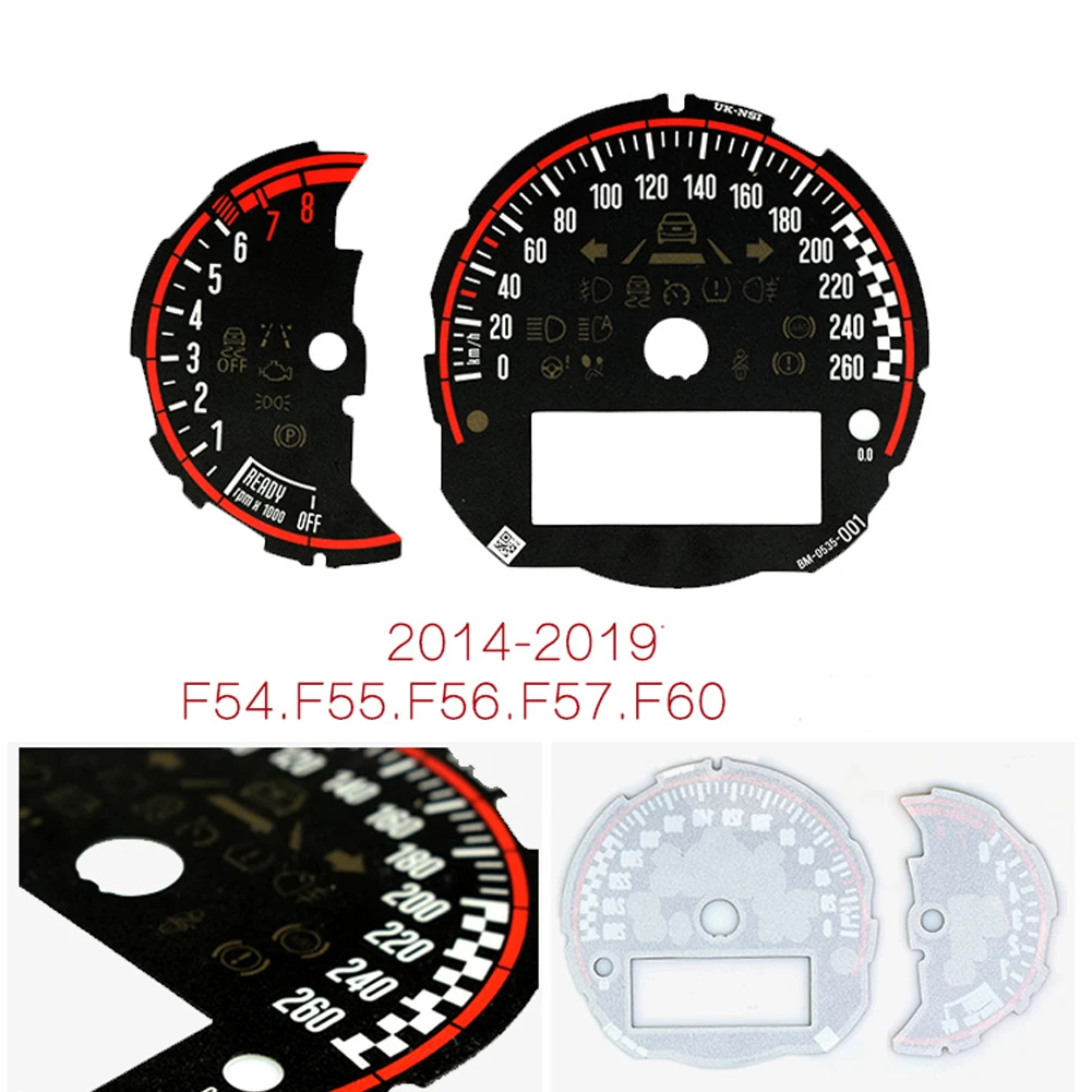 Приборная кластерная наклейка Спидометр Тахометр манометр лица для Mini Cooper F54 F55 F56 F57 F60