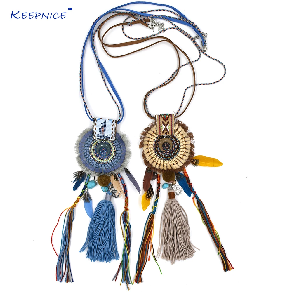 Ожерелье с длинной бахромой и кисточками в этническом стиле|necklace crown|necklace