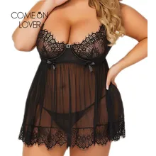Comeonlover, сексуальное женское белье размера плюс, прозрачное, кружевное, детское, Кукольное, сексуальное нижнее белье, сексуальное, эротическое, RI80636