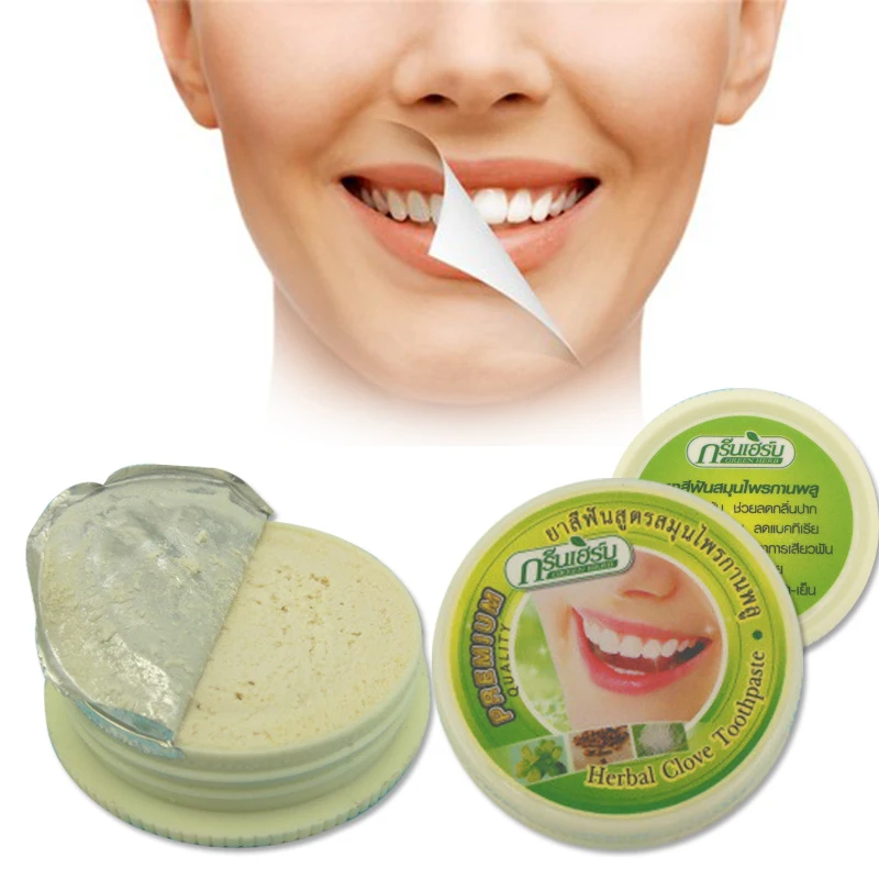 25g Herbal Toothpaste Dentifrice Herb Teeth Whitening Natural Thai