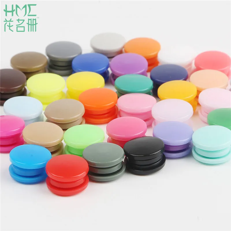 

20Sets KAM T5 12mm Round Plastic Snaps Button Fasteners New Garment Accessories For Baby Clothes Clips Quilt Cover Sheet Button