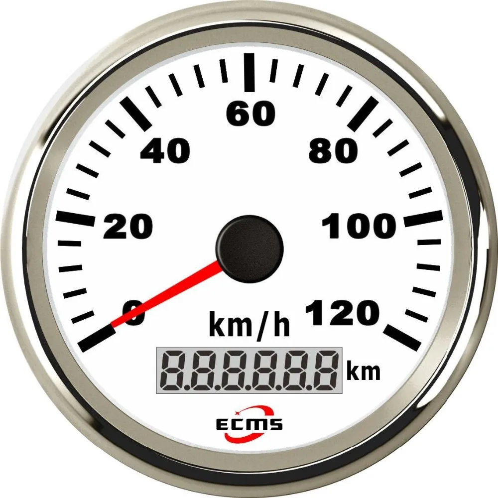1pcs car auto thermometer temperature gauge meter oil Marine Boat Auto Car Truck GPS Speedometer Speed Meter Gauge 85mm 120km/h 9-32V 316L Bezel