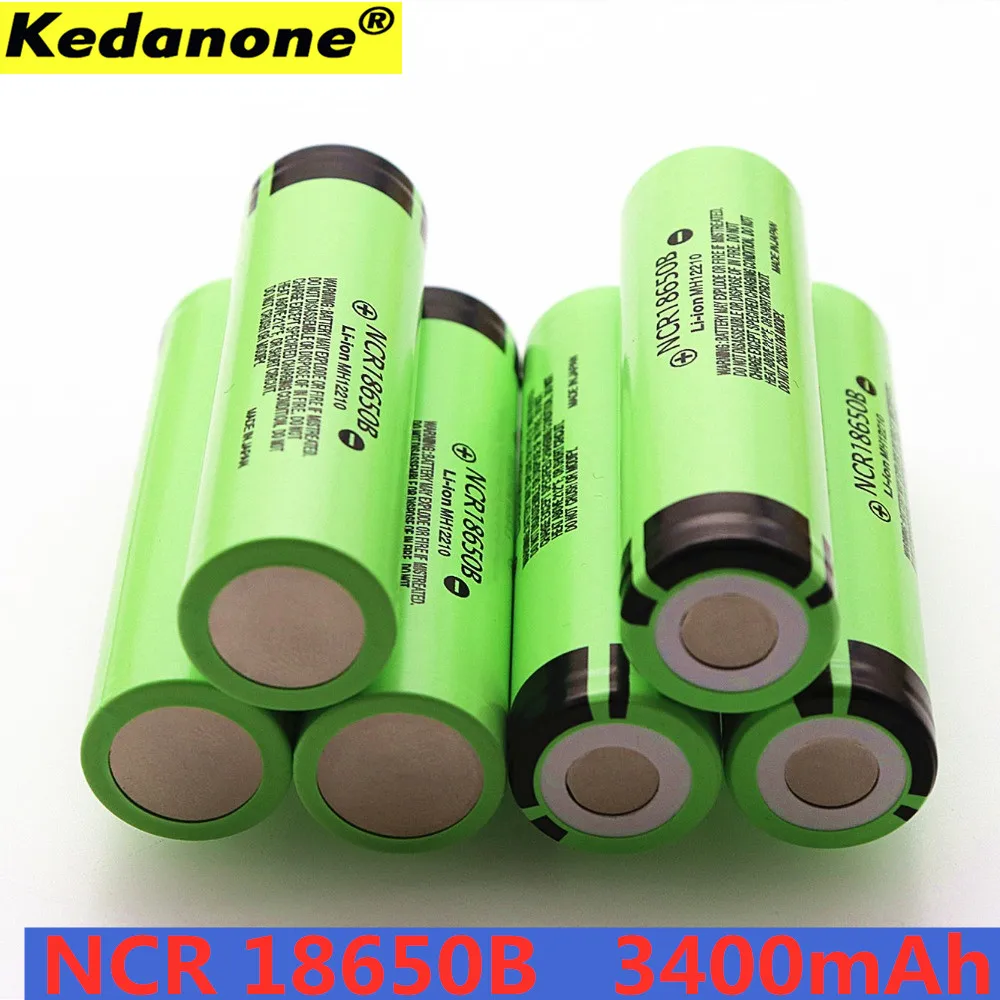 

Kedanonenew 100% original 18650 battery 3400mah 3.7v lithium battery for NCR18650B 3400mah flashlight battery.