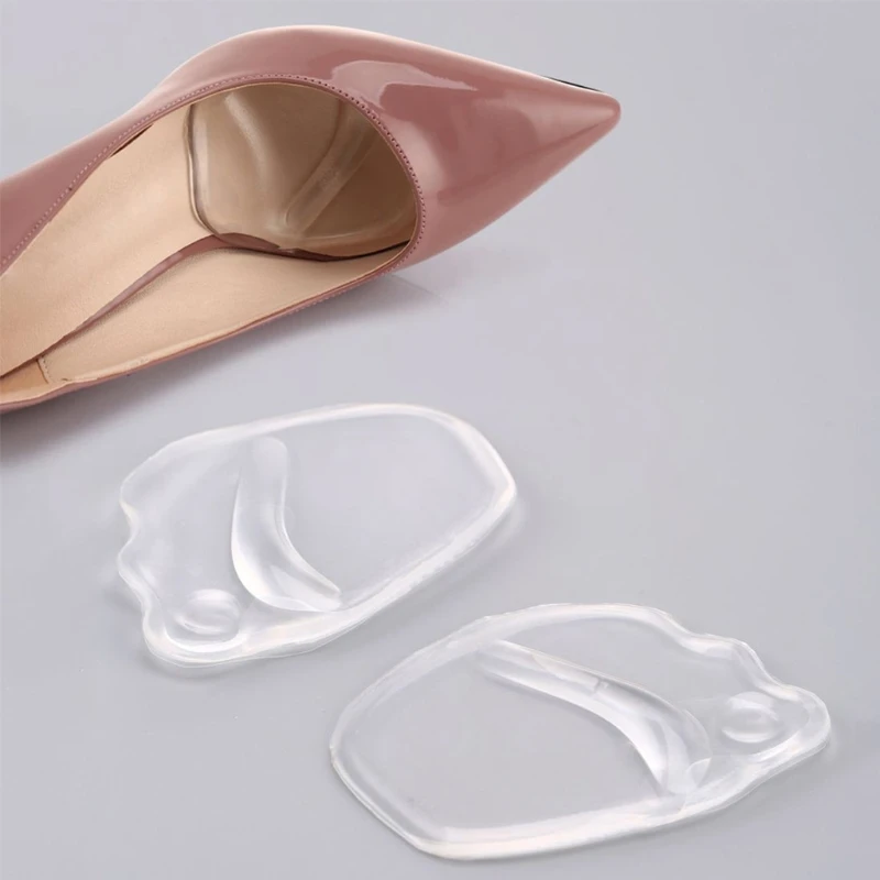 Для женщин 4D силиконовые гелевая подушечка под стопу Нескользящие боли утолщаются для высоких каблуках