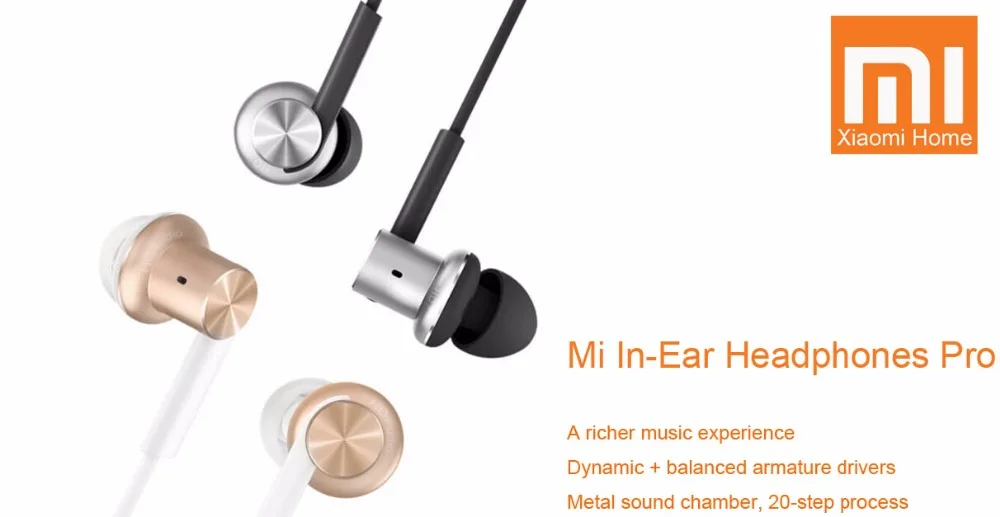 Xiaomi Mi Hybrid Earphone Dual Driver Dynamic balanced armature Circle Iron Mic Metal | Электроника
