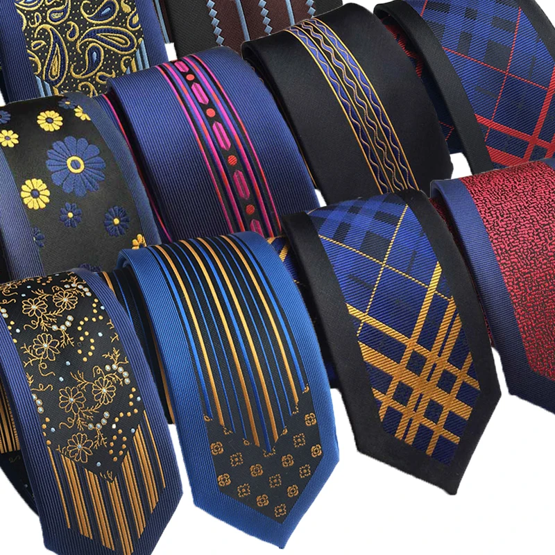 

30 styles New 6CM Man and Woman Silk Tie Groom's Wedding Necktie Fashion Style Business Slim Skinny Woven Neck Ties