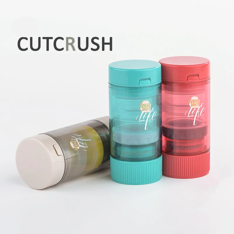 

Portable medicine cutter children children powder grinder tablets split cutting milling powder Sibao box dispenser
