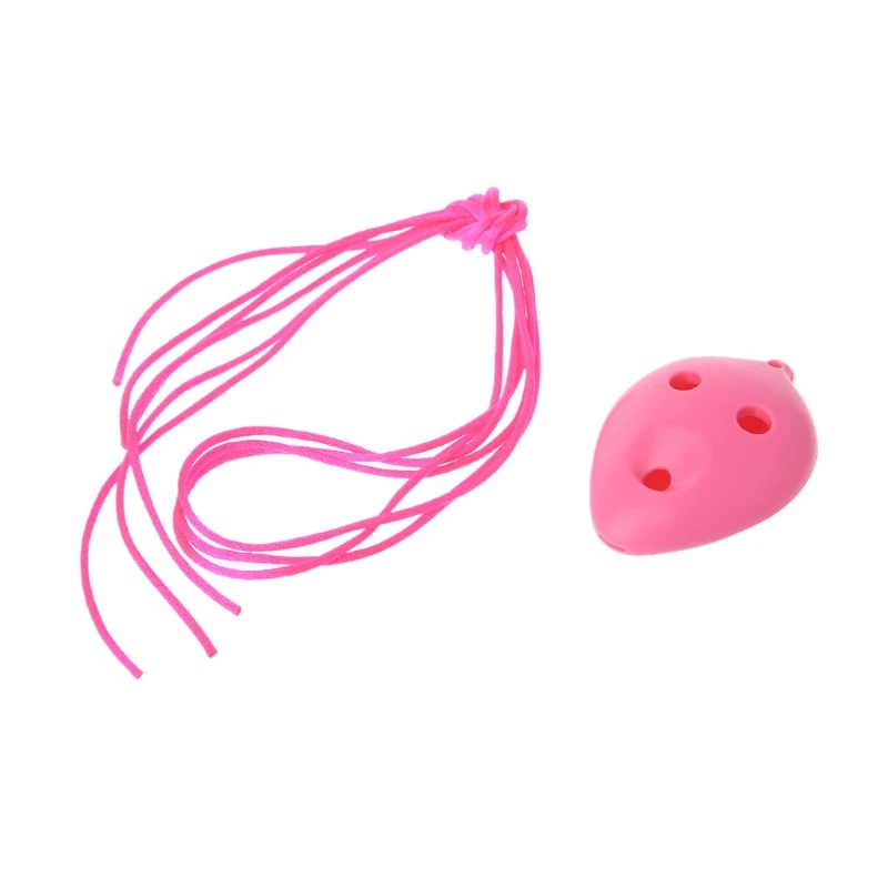 6 отверстий окарина сопрано C Ключ ABS пластик ручной работы Музыкальные инструменты подарок - Цвет: Peach pink