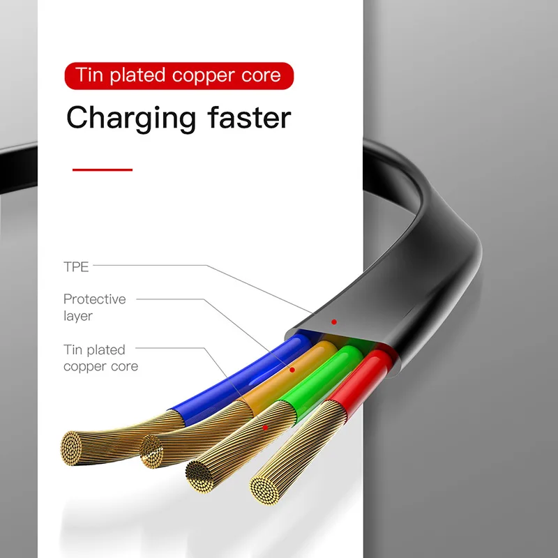 Baseus портативный 3 в 1 кабель с разъемом micro usb type C для iPhone X xs max 3 в 1 USB кабель зарядного устройства для samsung galaxy s9 s8