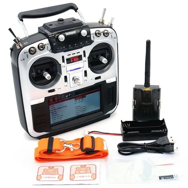 

Jumper T16 Open Source Multi-protocol Radio Transmitter JP4-in-1 RF Module 2.4G 16CH 4.3 inch LCD for FPV Racing Drone Aircraft