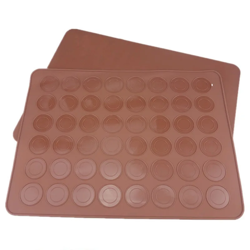 New48 Hole French Macarons Silicone Mat Cookies Baking Oven