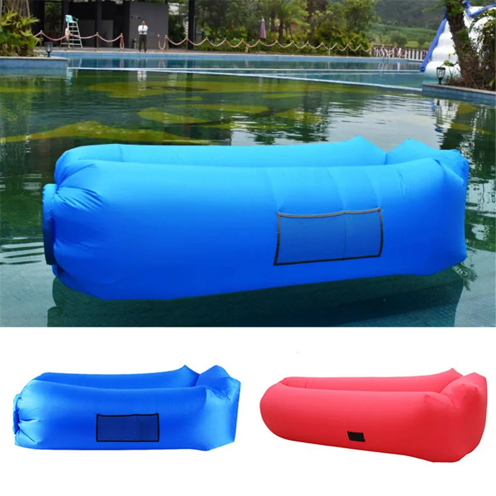 

Outdoor Beach Water Sports Lazy Bag Inflatable Sofa Bed Couch Air Bed Good Quality Air Bag Portable Sofa Air Lounger