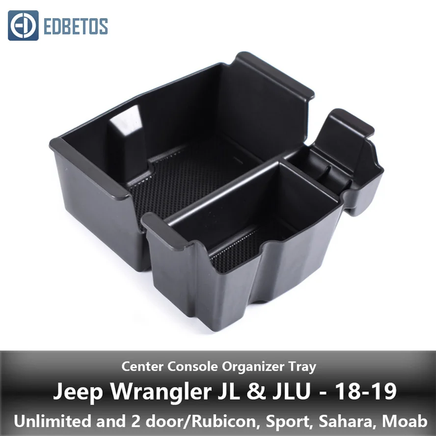 

Armrest Storage Box for Jeep Wrangler JL JLU 2018 2019 Console Organizer Tray Rubicon Sport Sahara Moab Stowing Accessories