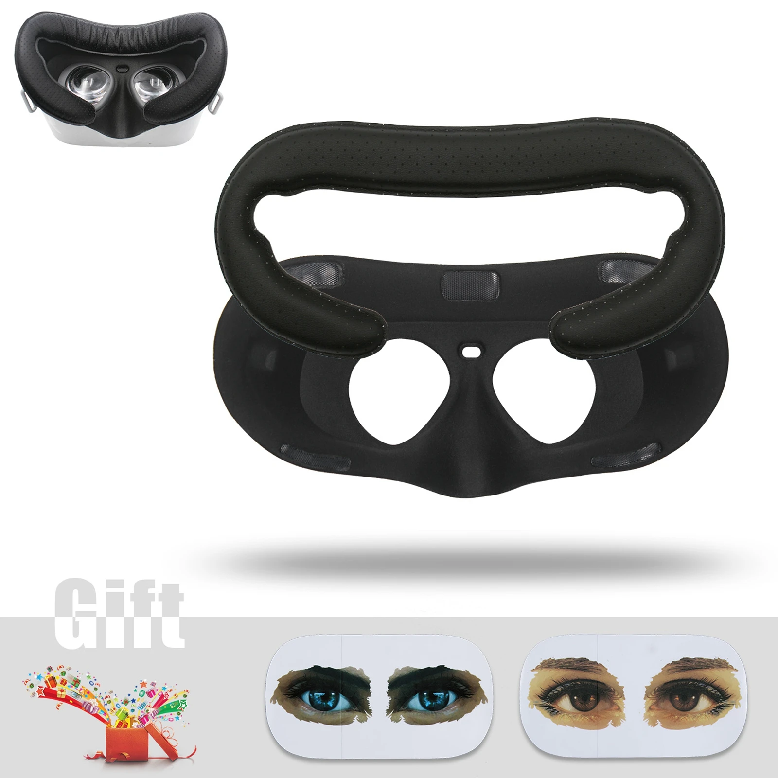 Замена дышащей кожи пены колодки с наклейки глаз для Oculus Go лицевой интерфейс