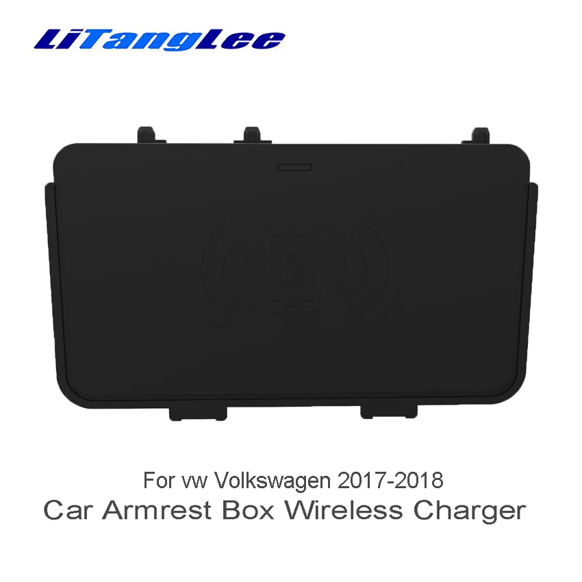 

Car QI Wireless Onboard Charging Pad For Volkswagen Atlas Teramont 2017 2018 Fast Charger Plate For iPhone Android Phone