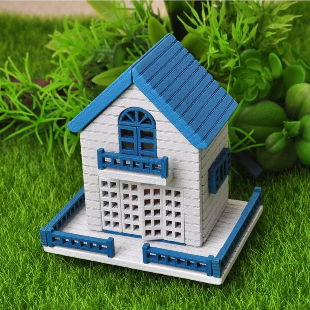 DIY Mansion Double Attic Doll House with Furniture and Accessories 1/12 Fairy Tale Cottage