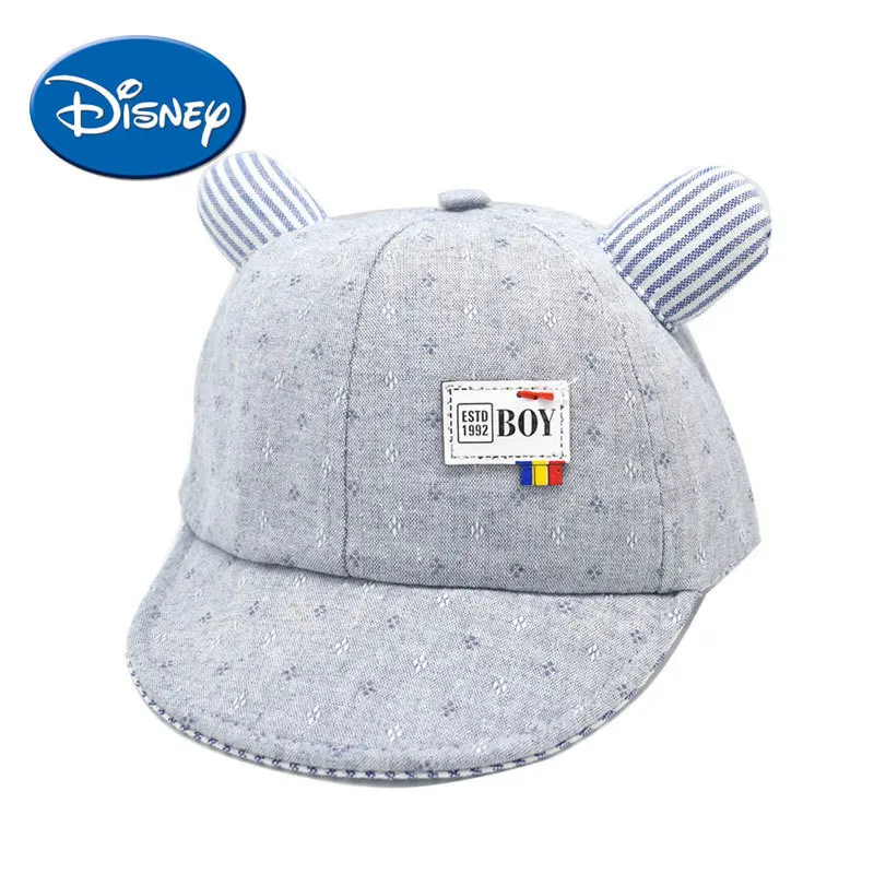 

Disney Baby Cap Leather Standard New Pattern Peaked Cap Spring Baby Hats Sharp Edge Baby Hats