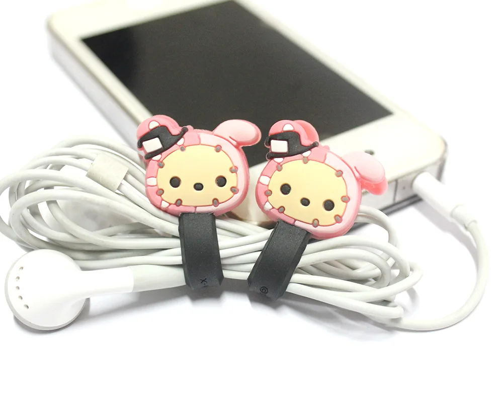 

20PCS/lot Snap fastener type rabbit Fixed Line Clamp Cable Wire Organizer Cable drop Clip Tidy Cord Holder Bobbin Winder