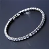 Luxury 4mm Cubic Zirconia Tennis Bracelets Iced Out Chain Crystal Wedding Bracelet For Women Men Gold Silver Color Bracelet ► Photo 2/6