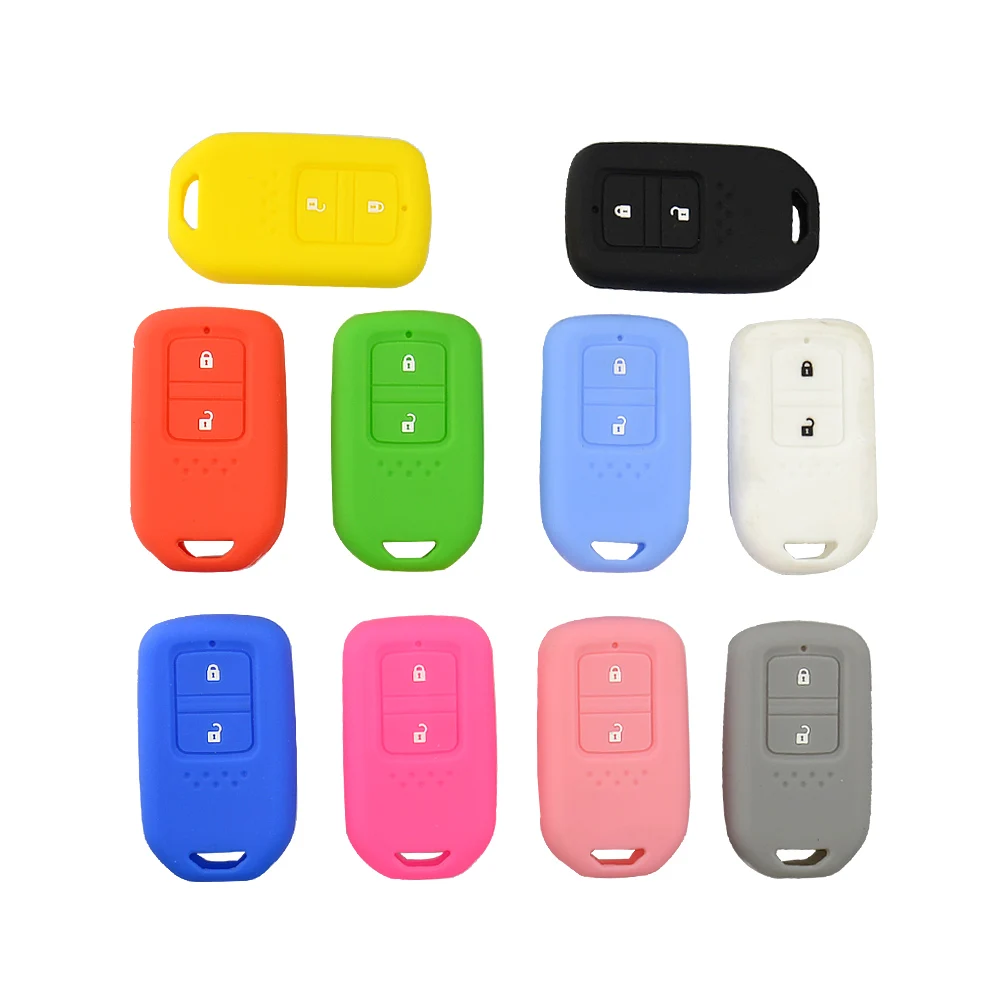 3 Buttons Portable Colorful Silicone For VW Car Key Cover Controller Case