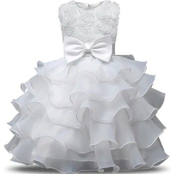 

Hot Sale Girl Dress 2018 Sleeveless Kid Dresses Girls Clothes Party Princess Birthday Dress Christmas Baptism Party Dress E34