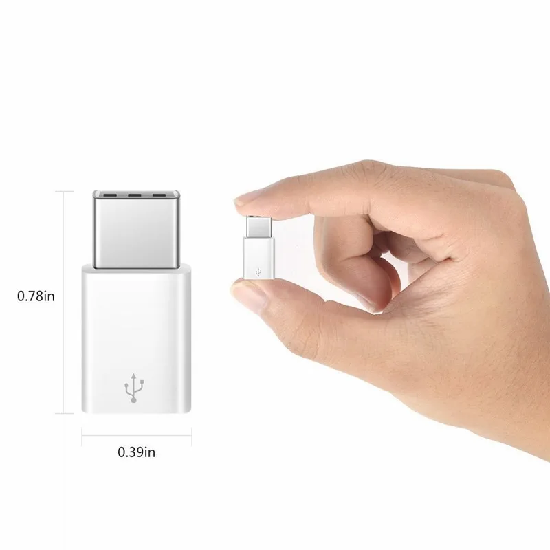 Portefeuille 3PCS USB Type C Adapter USB-C to Micro USB Adapter Converter for Nexus 5X Xiaomi Samsung Galaxy S8 Plus Oneplus 5 3 (11)