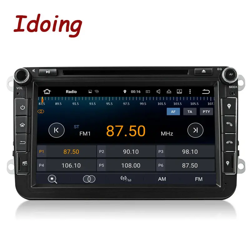 Idoing 2Din Android7.1 8 дюймов DVD Автомобильный мультимедийный плеер Рулевое колесо для VW polo gps навигация четырехъядерный сенсорный экран радио ТВ