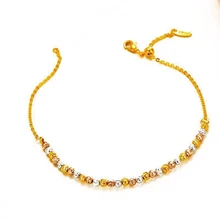 MxGxFam 21 см крошечные прекрасные бусины браслет ювелирные изделия для девочек OL стиль микс 3 золотой цвет XP ювелирные изделия