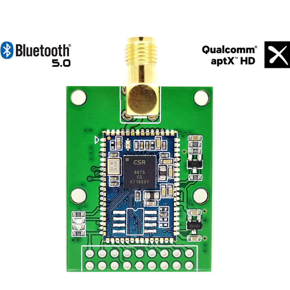 

CSR8675 Bluetooth 5.0 Audio Module Fiber SPDIF I2S IIS APTX-HD Audio Output Without Antenna