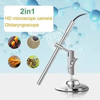 

Endoscope Digital Microscope Metal 8led Ear Cleaning Tool Real-Time Video Waterproof 200X Silver Computers Photos Mobile Phones