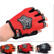 Прочные спортивные перчатки для бега, тренировки на полпальца, спортивные перчатки для велосипеда, фитнеса, противоскользящие перчатки для пальцев, свободный размер(ST015