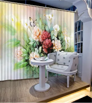 

fashion flower 3d Curtains Blackout for Living Room Kids Bedroom Fabric
