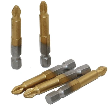 

50mm PH2 5Pcs Anti Slip Electric Screwdriver Bits Single Side Magnetic Hex Shank