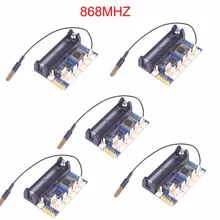 5PCS 868mhz LoRa Radio Node V1.0 IOT Wireless Transmission Lora Module RFM95 SX1276 for Arduino ATmega328P 3.7-12V uFL Antenna