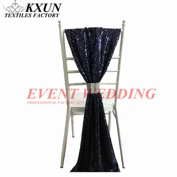 

Good Looking Bamboo Sequin Chair Cap Hood Cover Chair Jacket For Wedding Event Decoration