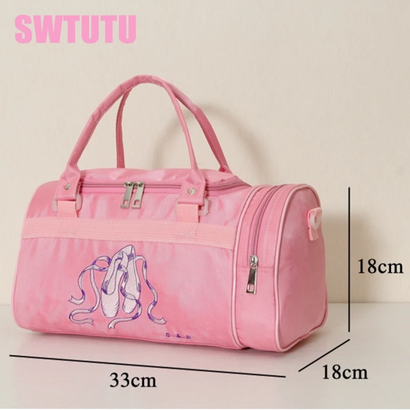Adult Women Pink Ballet Dance Bags Girls Kids Ballet Bags Waterproof